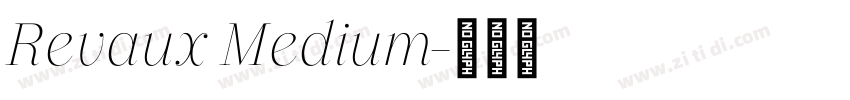 Revaux Medium字体转换